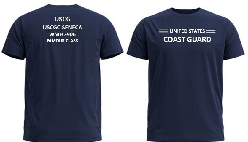 USCGC ESCANABA WMEC-907 * FAMOUS CLASS *2-SIDED PERFORMANCE POLYESTER SHIRT