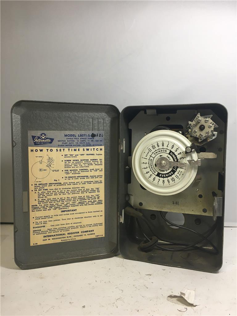 Intermatic Time Switch 158T1119 Model: L8071-A-120