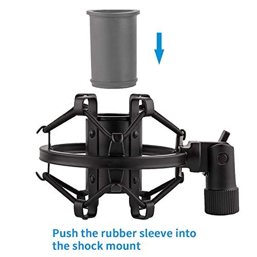Lyrcro Microphone Shock Mount For 21Mm-23mm Small Diameter Size Instru