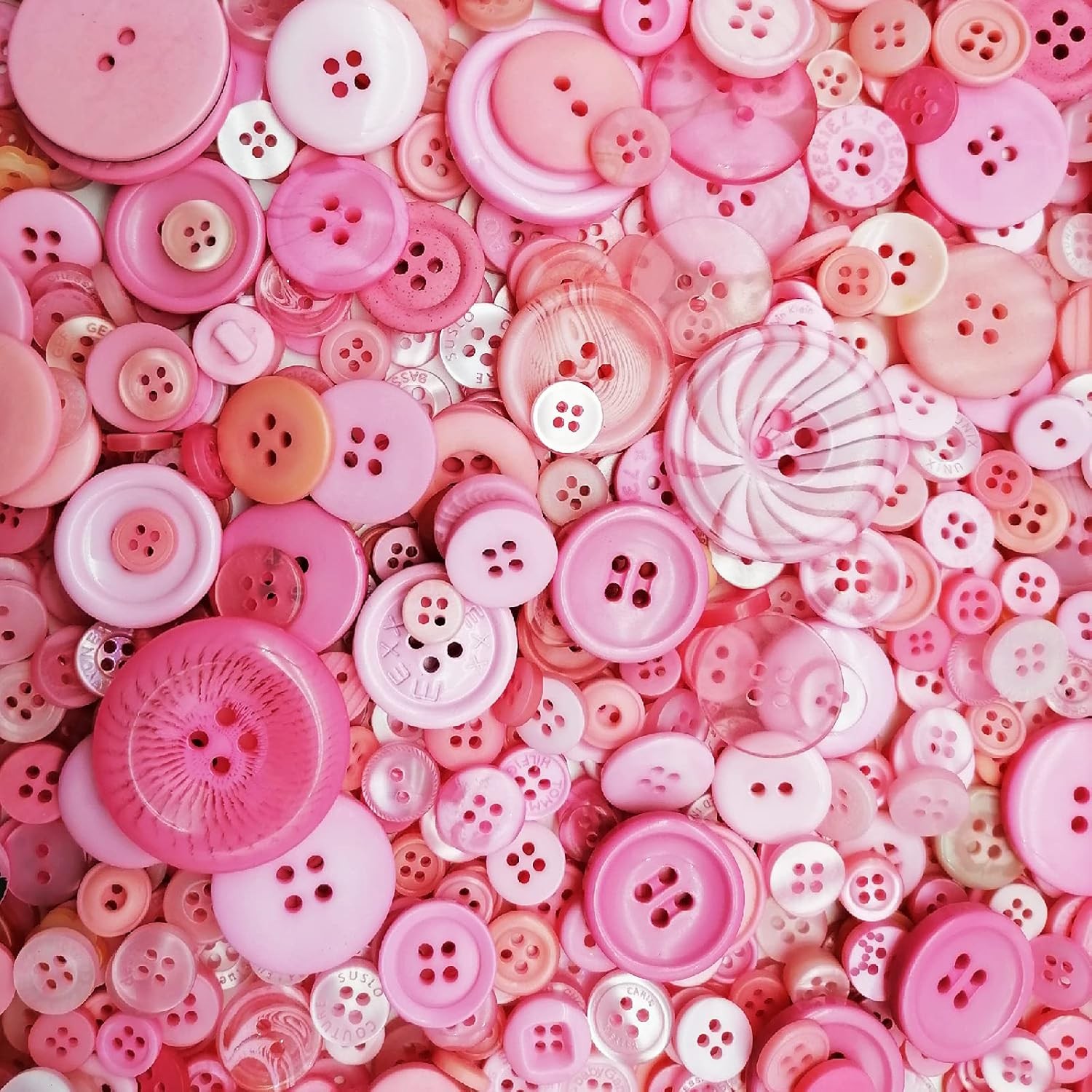 600-700Pcs Pink Buttons for Crafts Bulk Craft Assorted A,