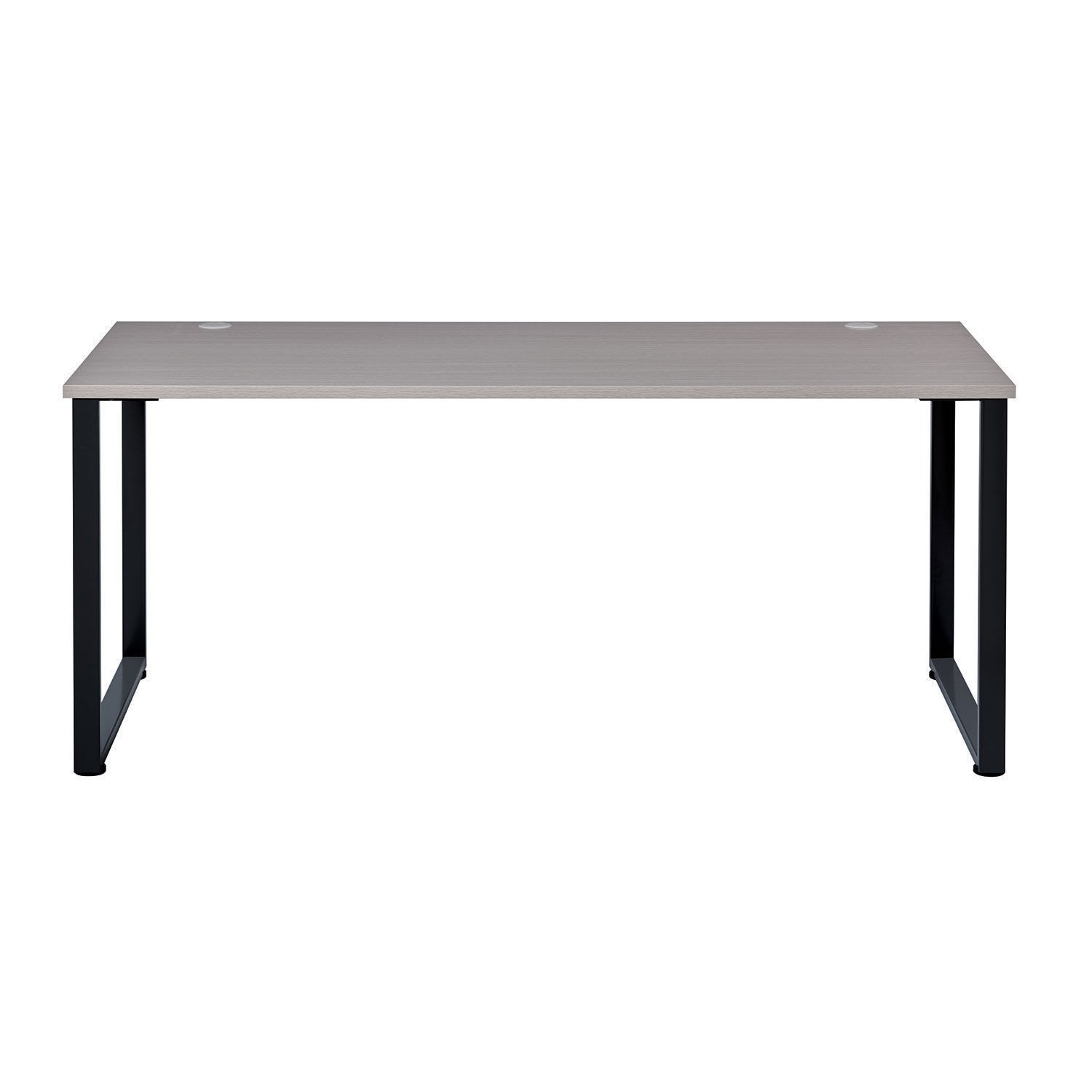 Open Plan Office Desk Gray Top with Black Legs 48"W x 24"D x 29"H