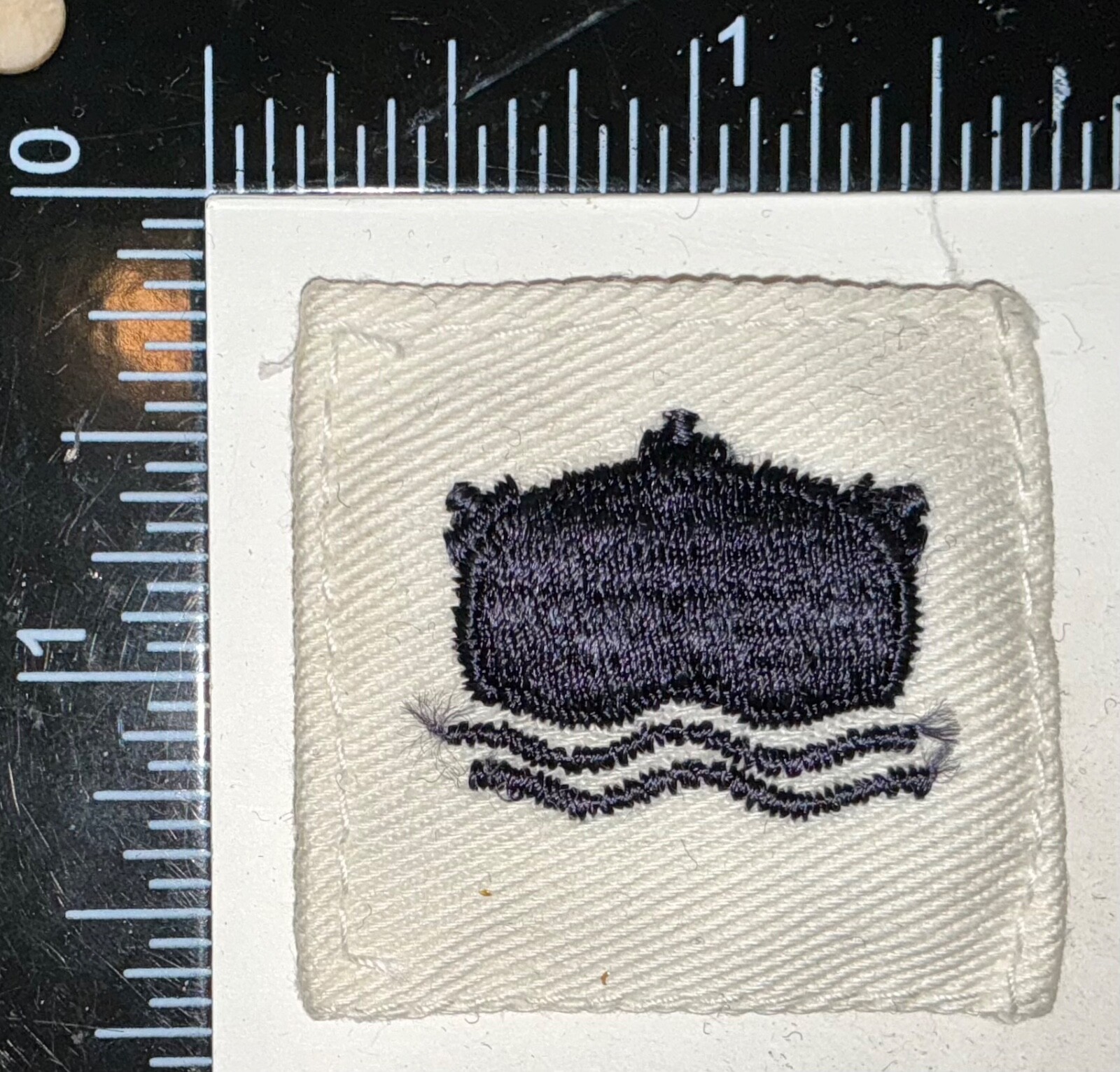 USN US Navy Mineman Distinguishing Striker Mark WHITE TWILL Patch