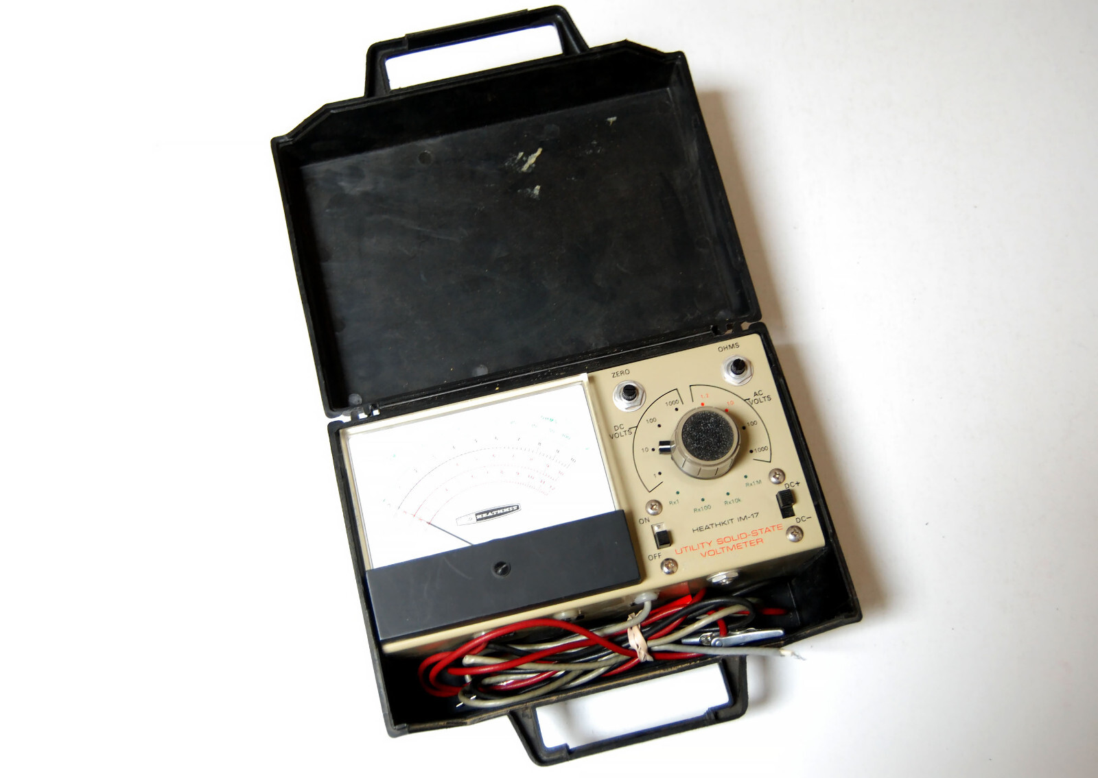 Vintage Heathkit IM-17 Voltmeter & Ohms Clean Not Tested Parts Repair