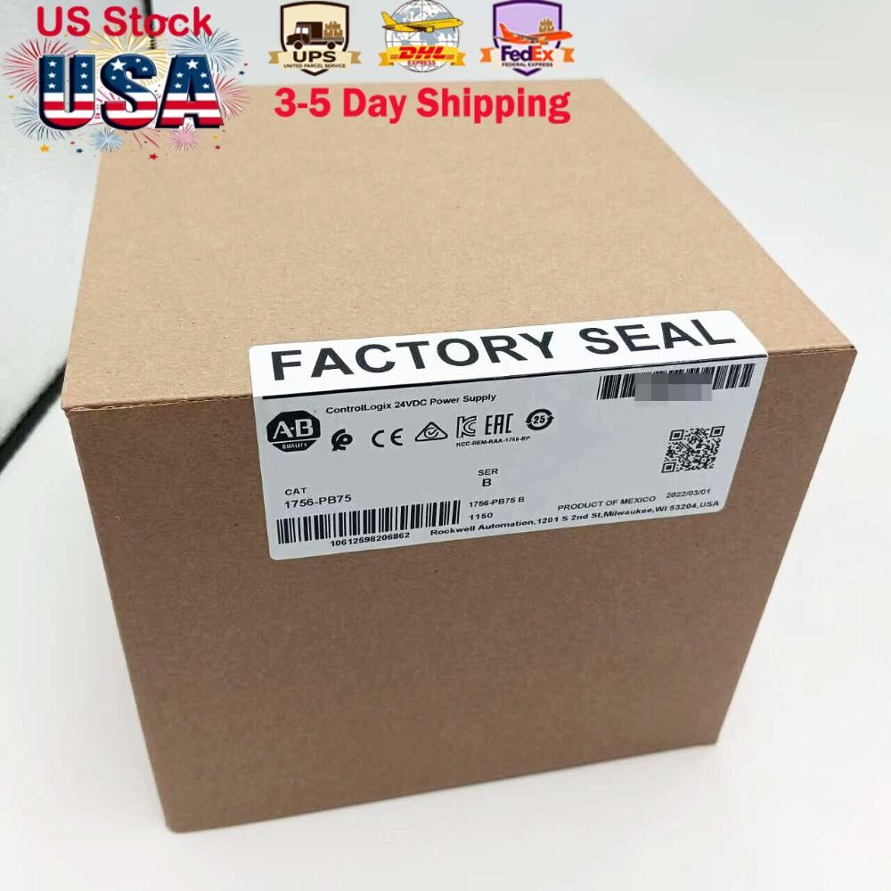 AB 1756-PB75  Factory Sealed SER B ControlLogix 24V DC Power Supply US Free Tax