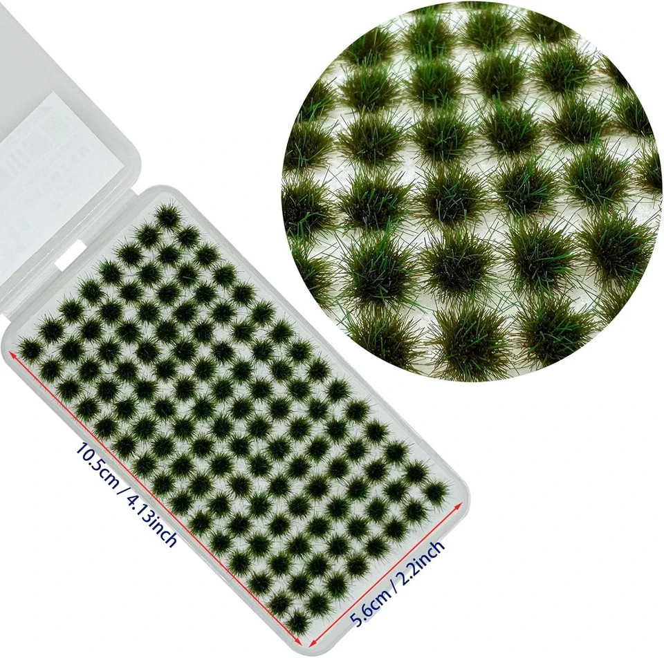 104 tufts Static Model Grass Tufts z ho n s o scale summer green model diorama