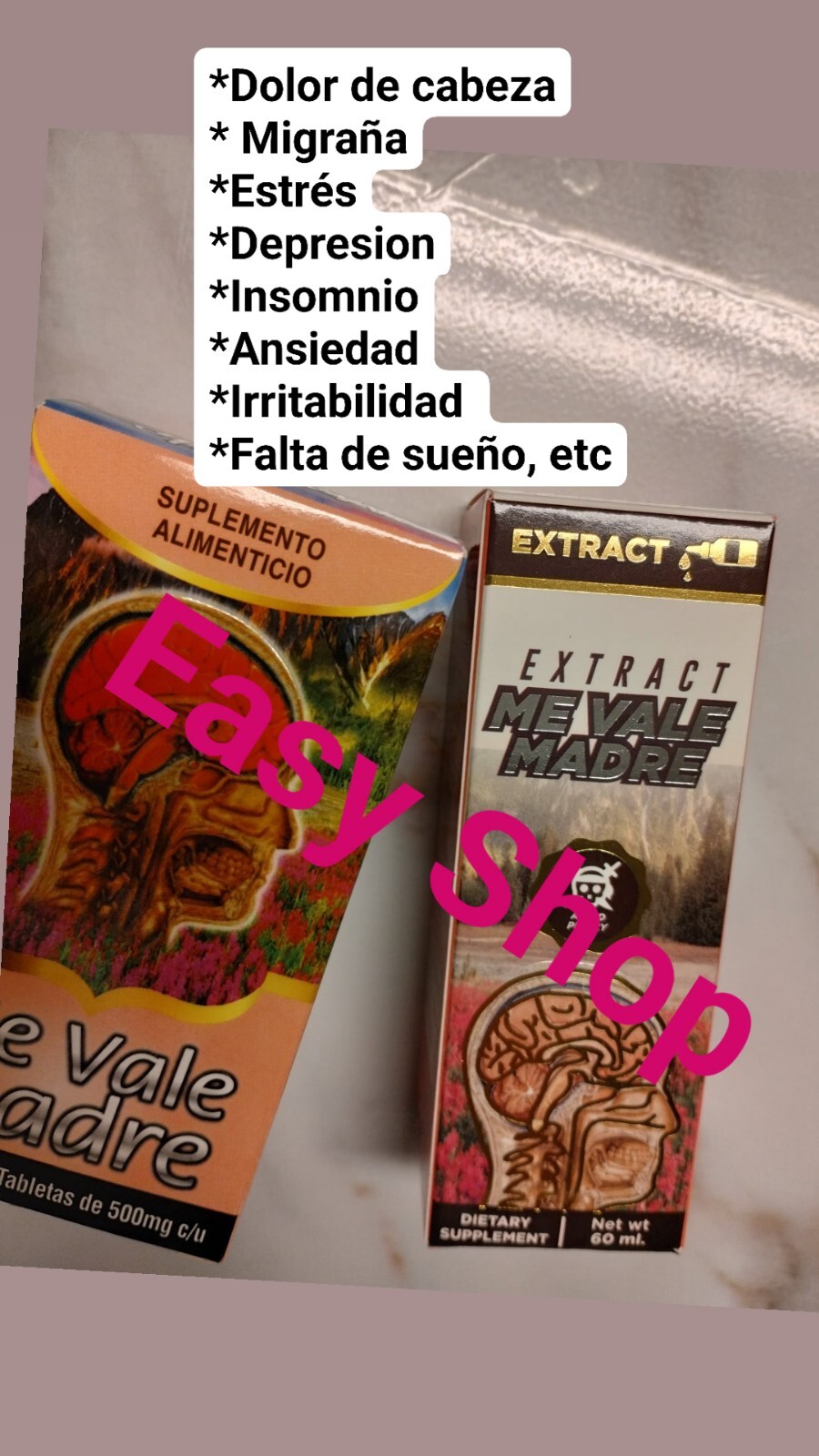 Me Vale Madre Duo 100% Original Mexico Tabletas+Gotas