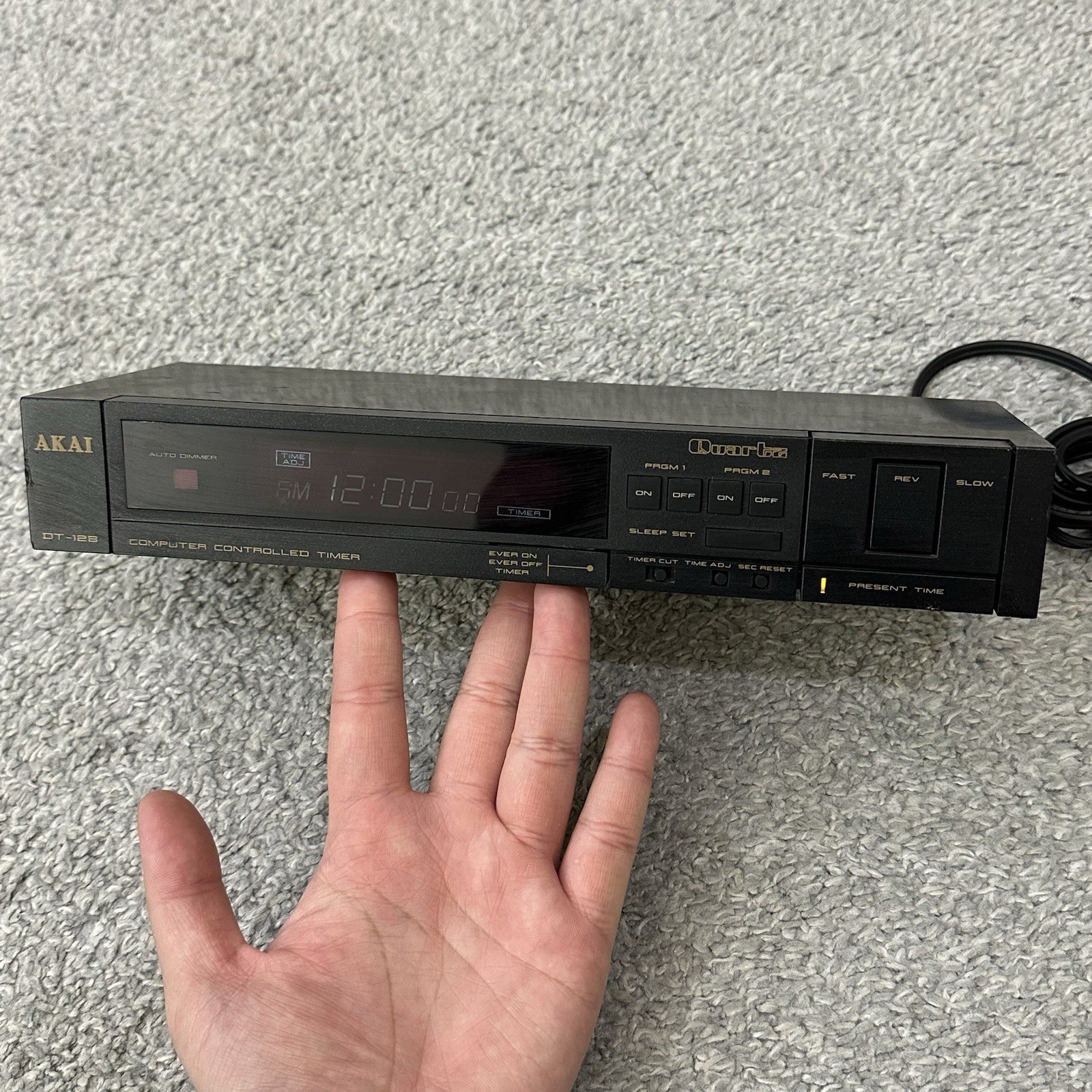 AKAI DT-128 Digital Audio Timer 1983 Tested Working
