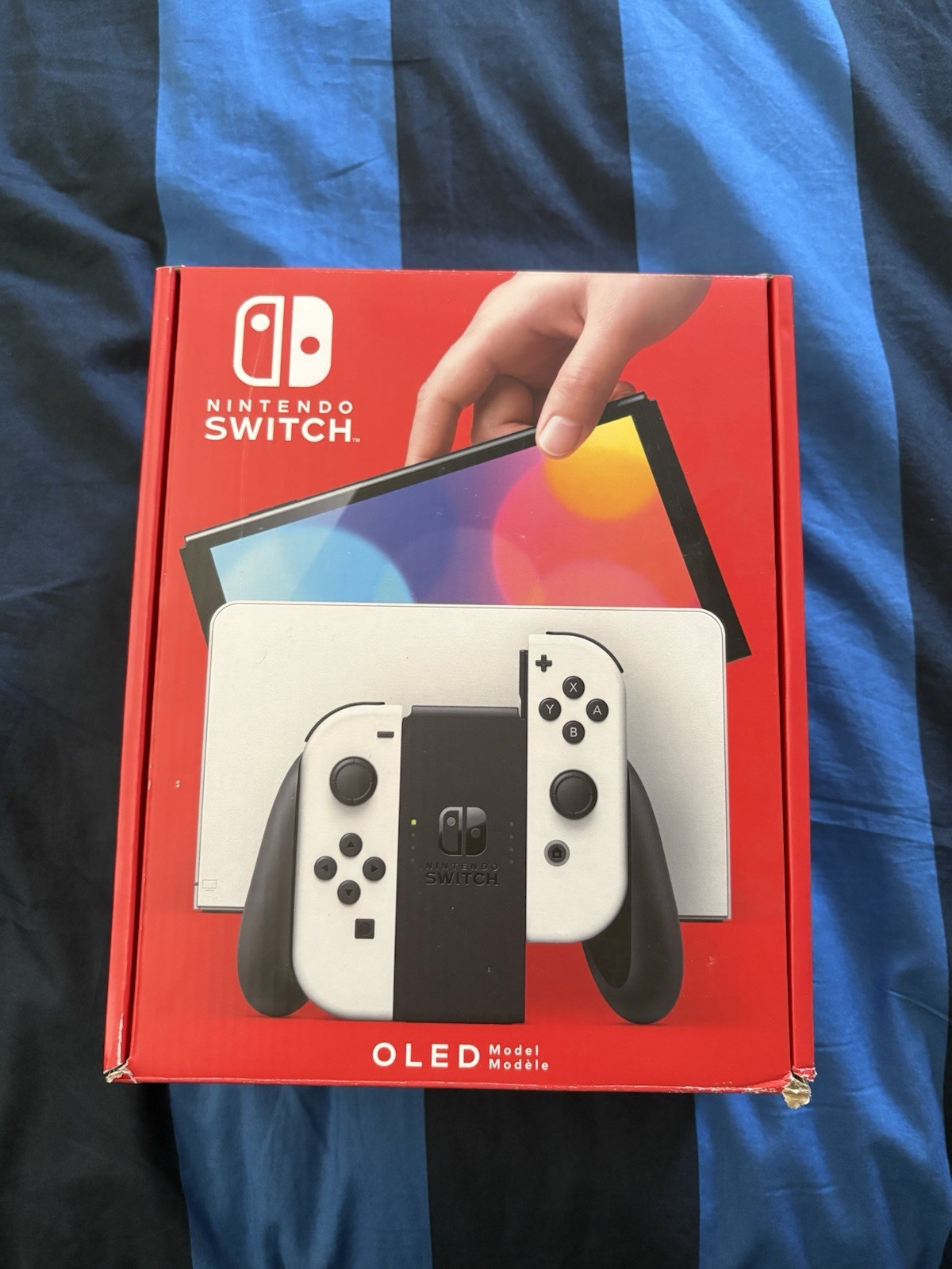 Nintendo Switch OLED Bundle w/ Dock, Joy-Cons (Gray), + Splatoon 2 & 1-2-Switch