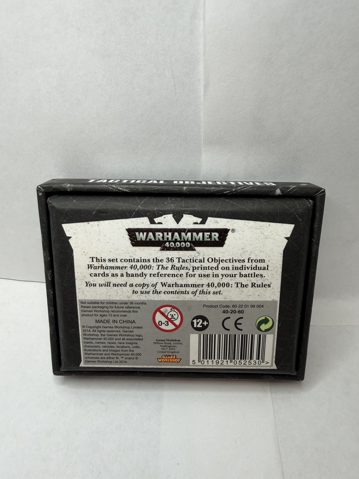 WARHAMMER40K Tactical Objective Cards 7th Edition OOP Games Workshop