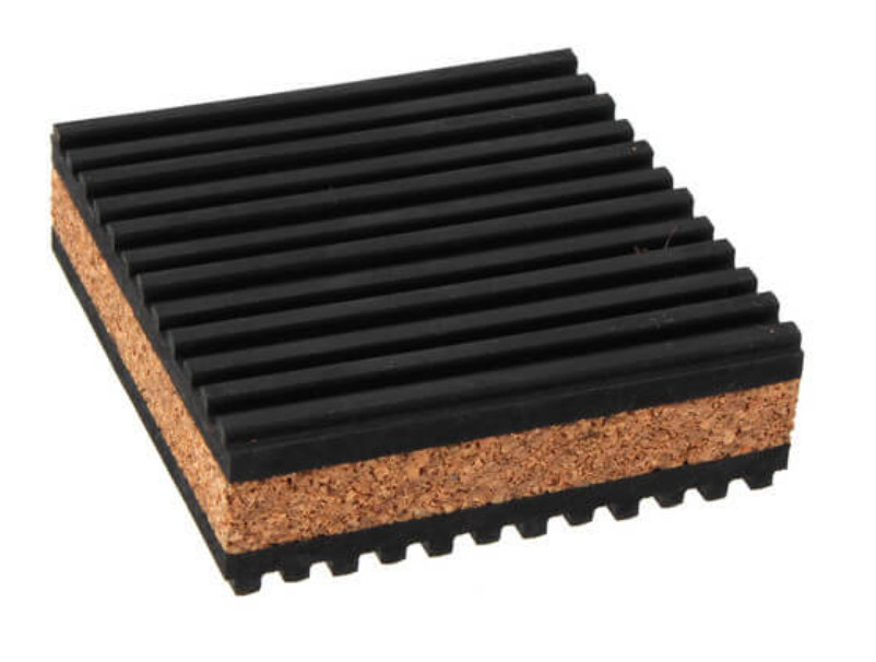 4-Pack Anti Vibration Pads 3" x 3" x 7/8" Cork Audio & Turntable Isolation Feet