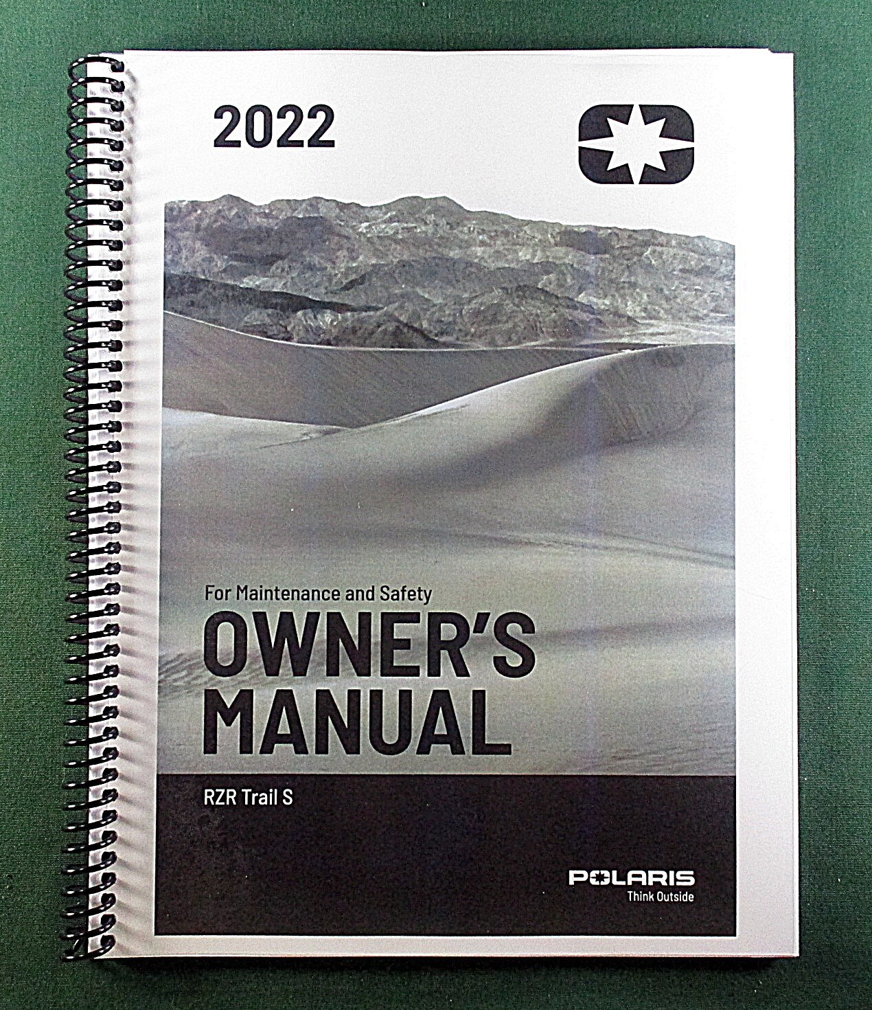 2022 Polaris RZR Trail S Owner's Manual:  Full Color & Protective Covers!