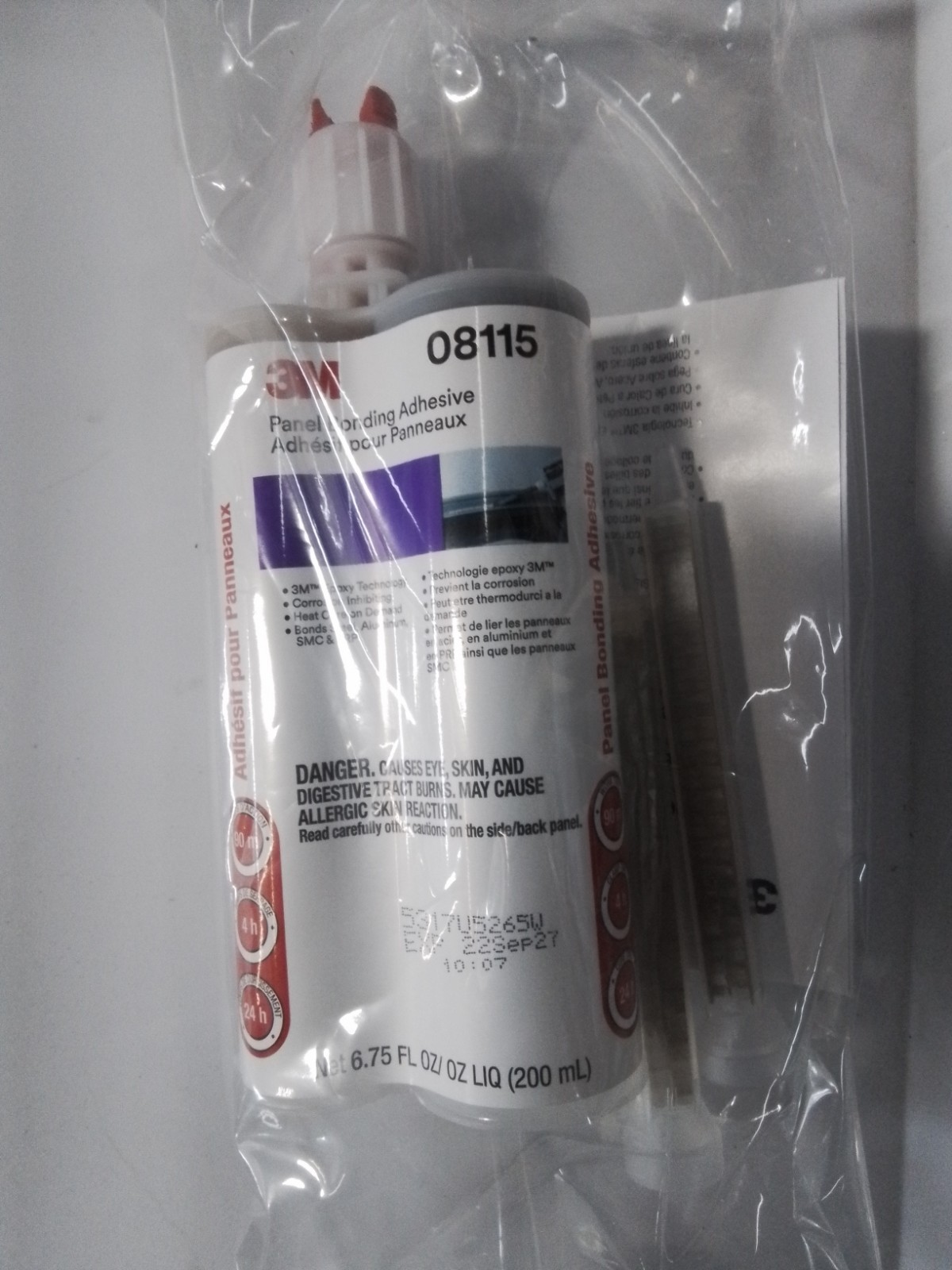3M 08115 Panel Bonding Adhesive, 200 mL Cartridge