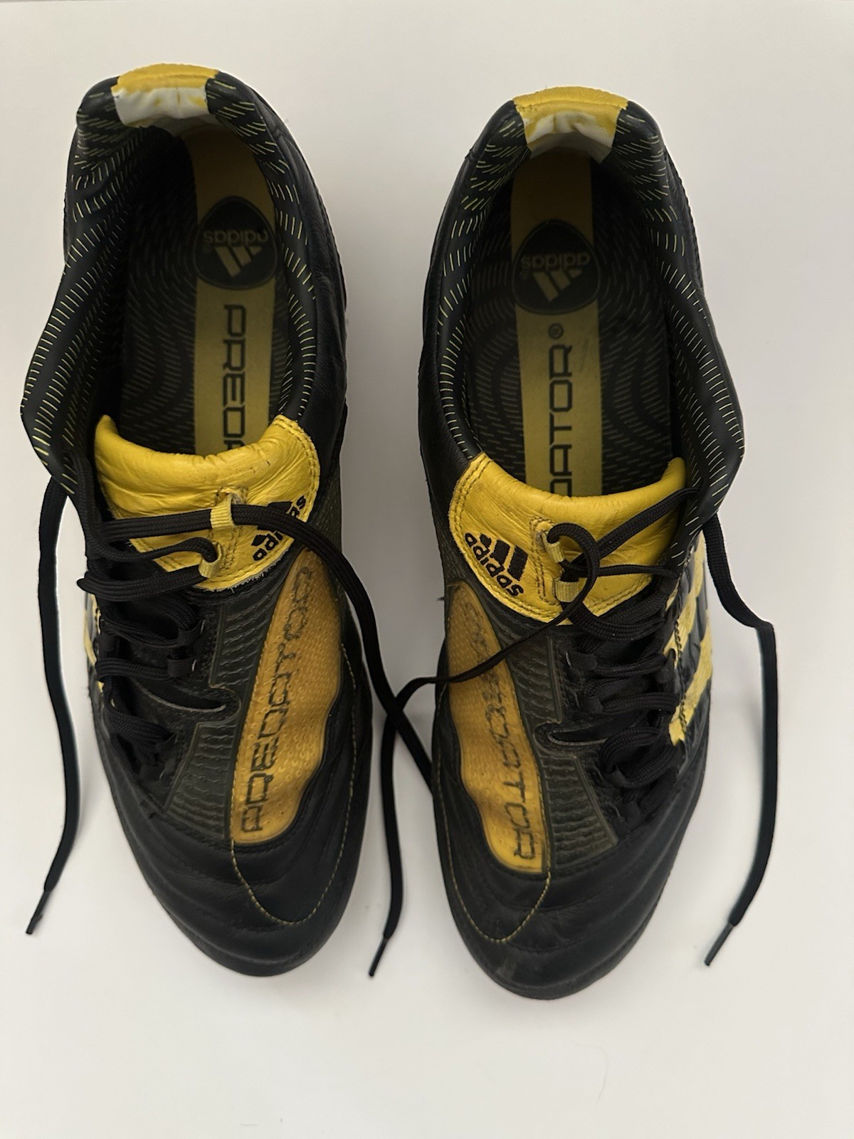 Mens Adidas Predator Absolado_X FG G14206 Soccer Cleats Black Yellow Sz 13
