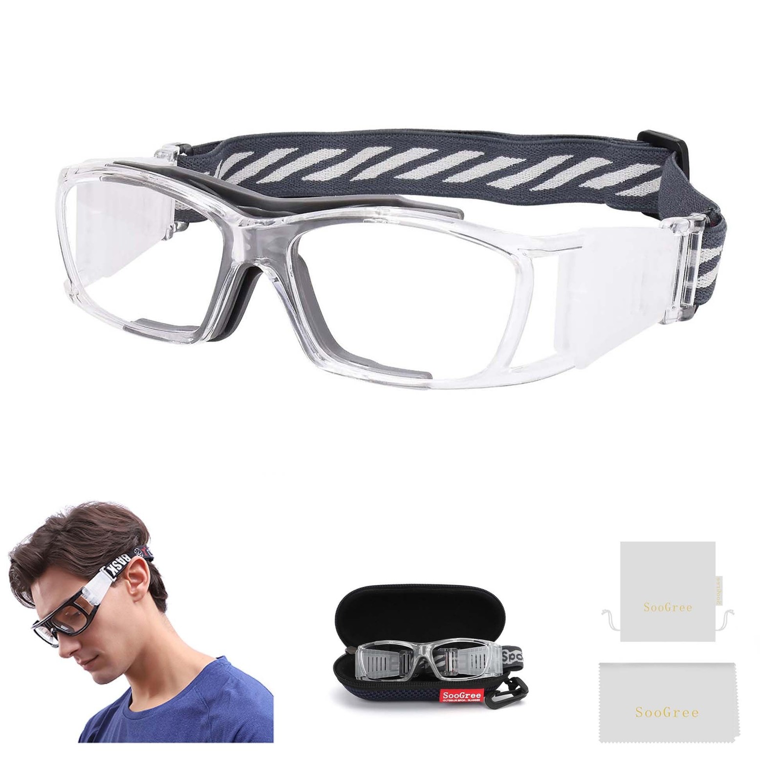 Racquetball Goggles Sports Glasses Basketball Football Protective Eyewear Ant...