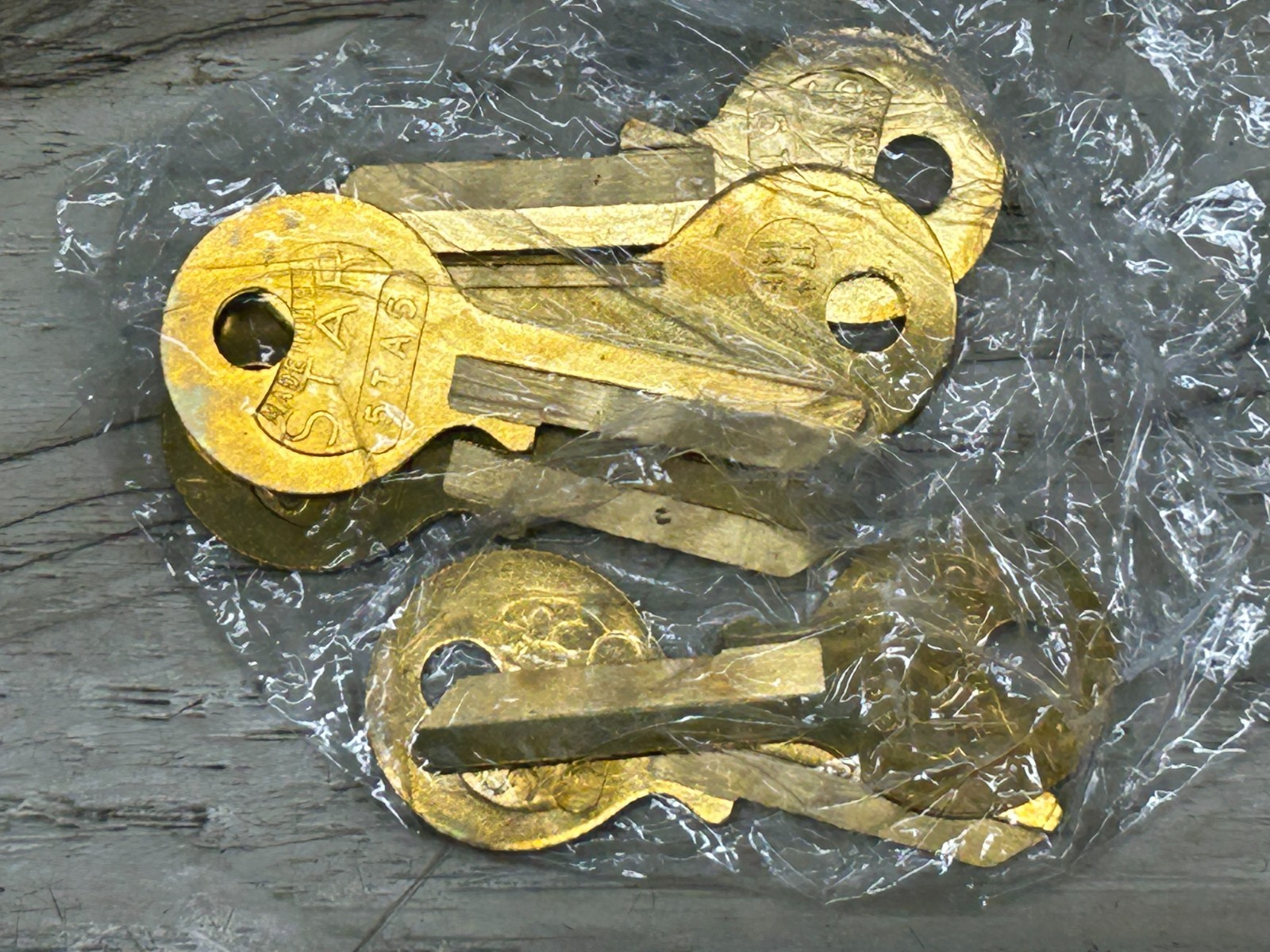 STAR Locksmith Supplies Brass 5TA5 Key Blanks Set Of 6 Made In USA NOS