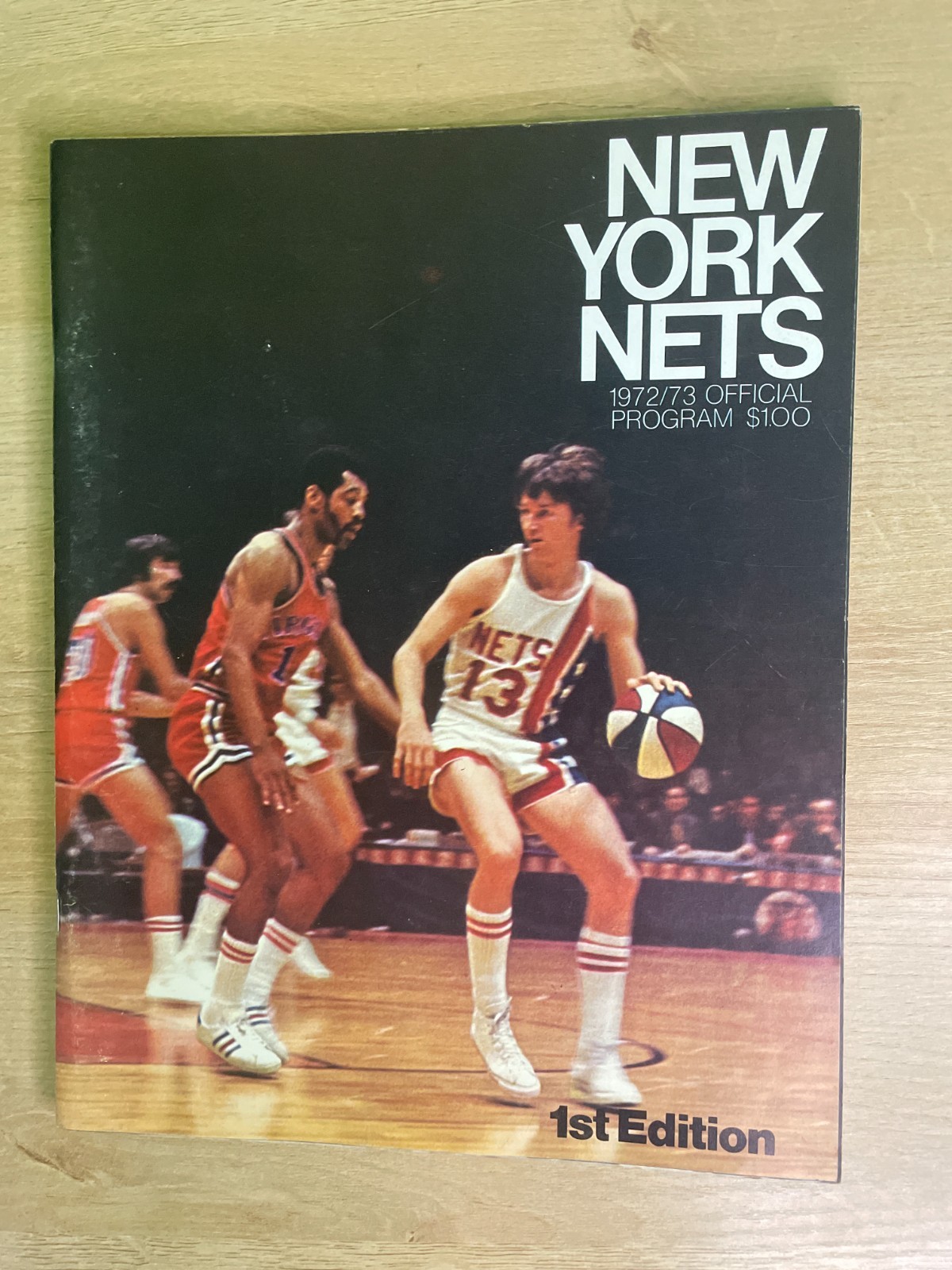 1972-73 NY Nets Vs. Colonels Basketball Official Scored Program B3264