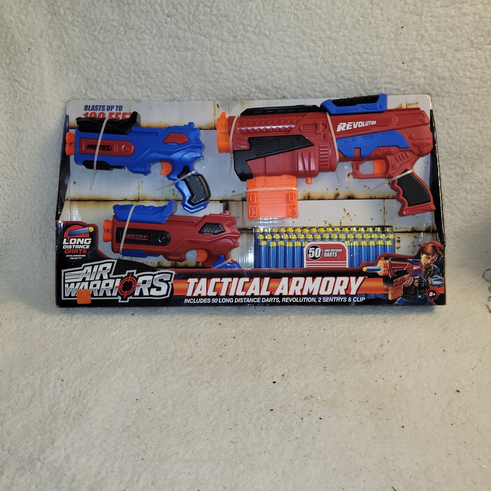 NEW Air Warriors Tactical Armory  Gun Set w/ 3 Guns And Foam  Bullets