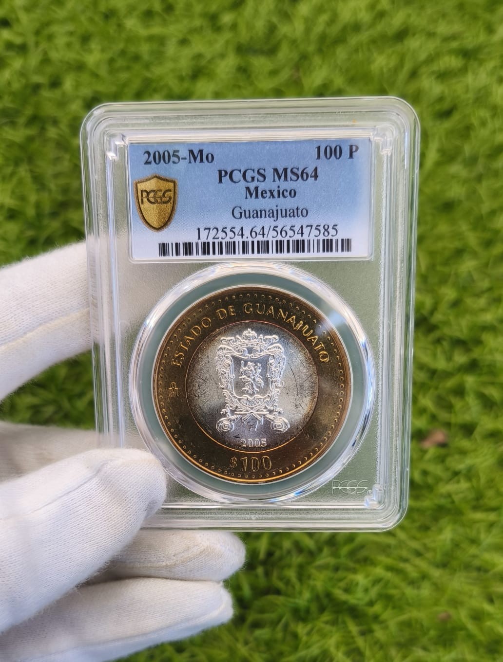 100 PESOS 1RA FASE BIMETALICA GUANAJUATO MS64