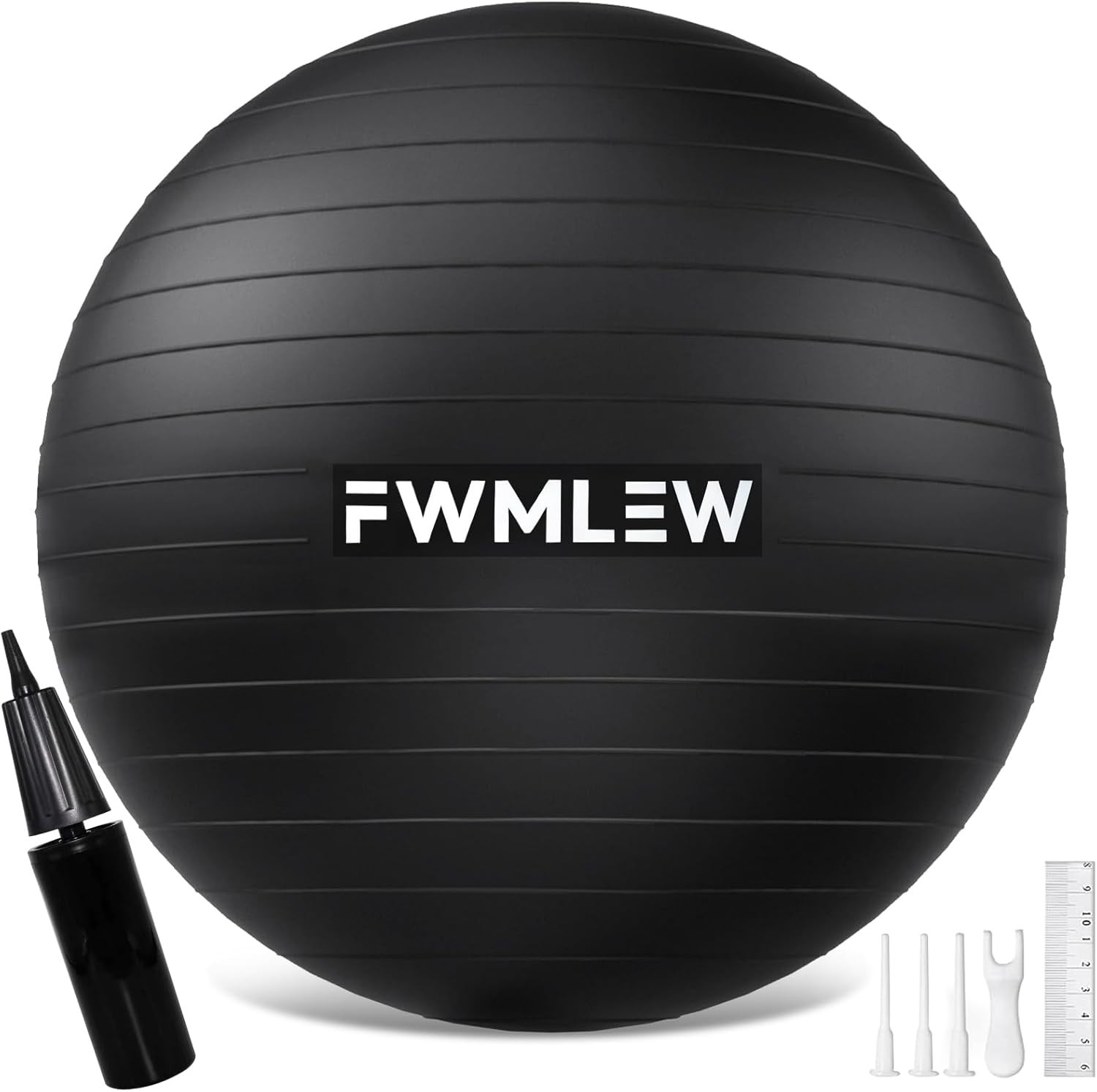 Extra Thick Exercise Yoga Ball, 5-Size Anti-Burst Heavy Duty Stability Gym Ball