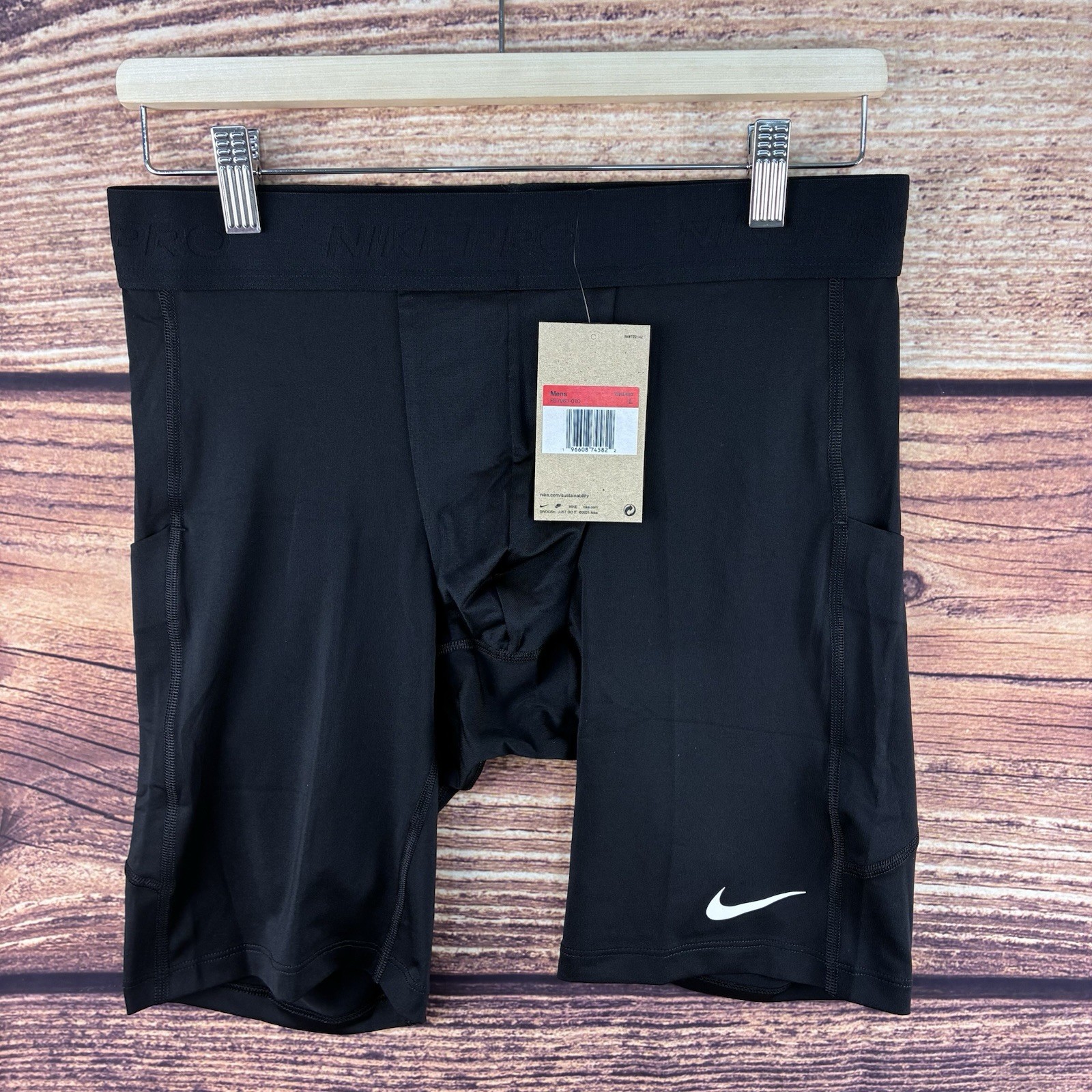 Nike Pro Mens Dri-Fit Compression Shorts Black FB7963-010 NWT Size L