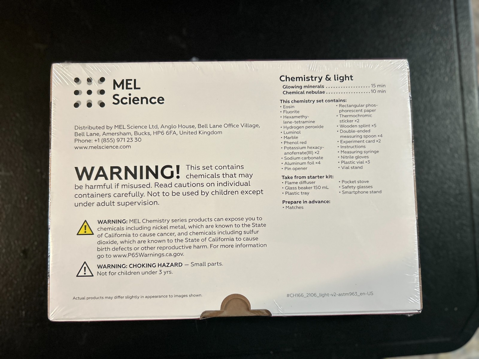 Mel Chemistry Set Chemistry & Light New Sealed Package