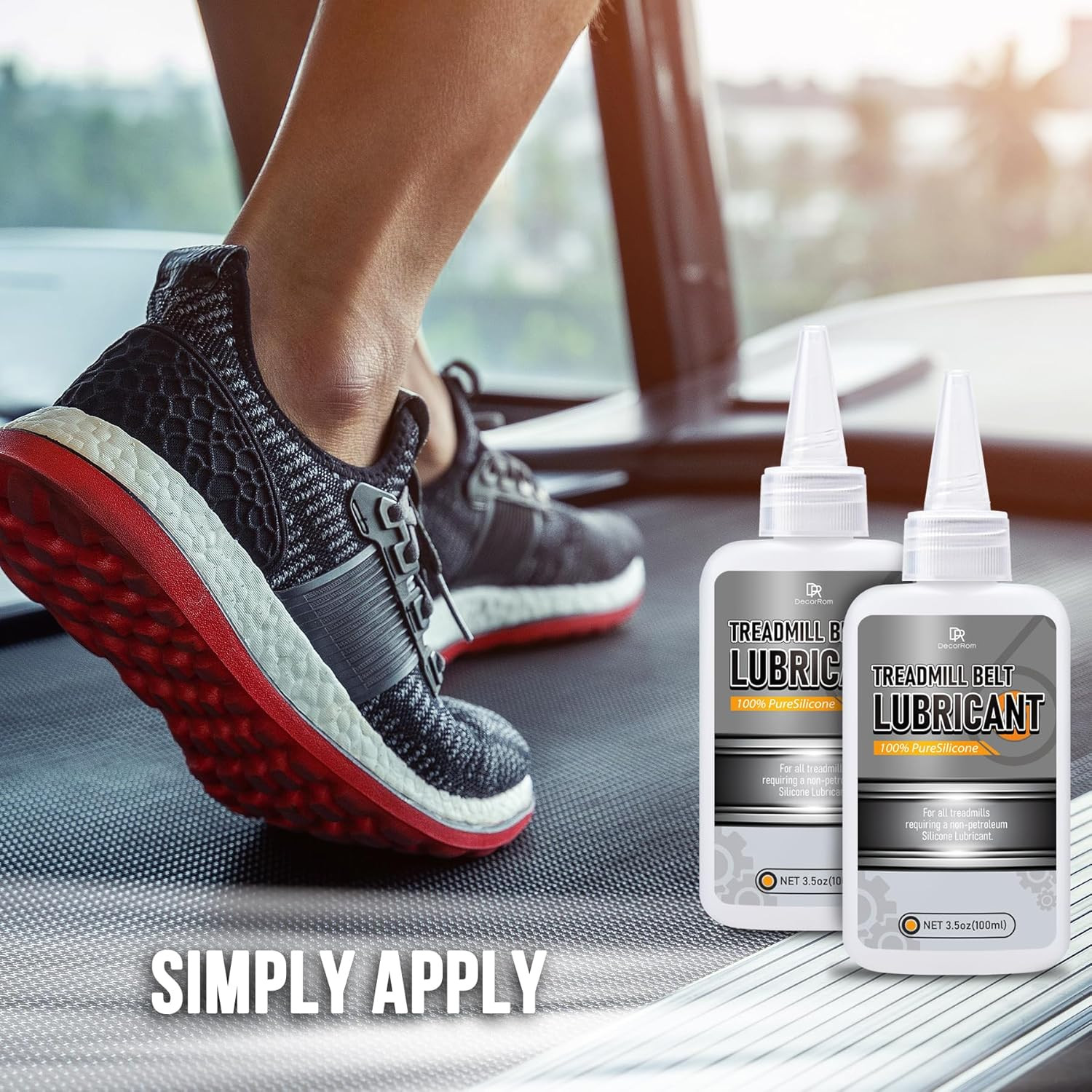 Silicone Treadmill Lubricant - 7Oz Treadmill Lube with Application Tubes, 100% S