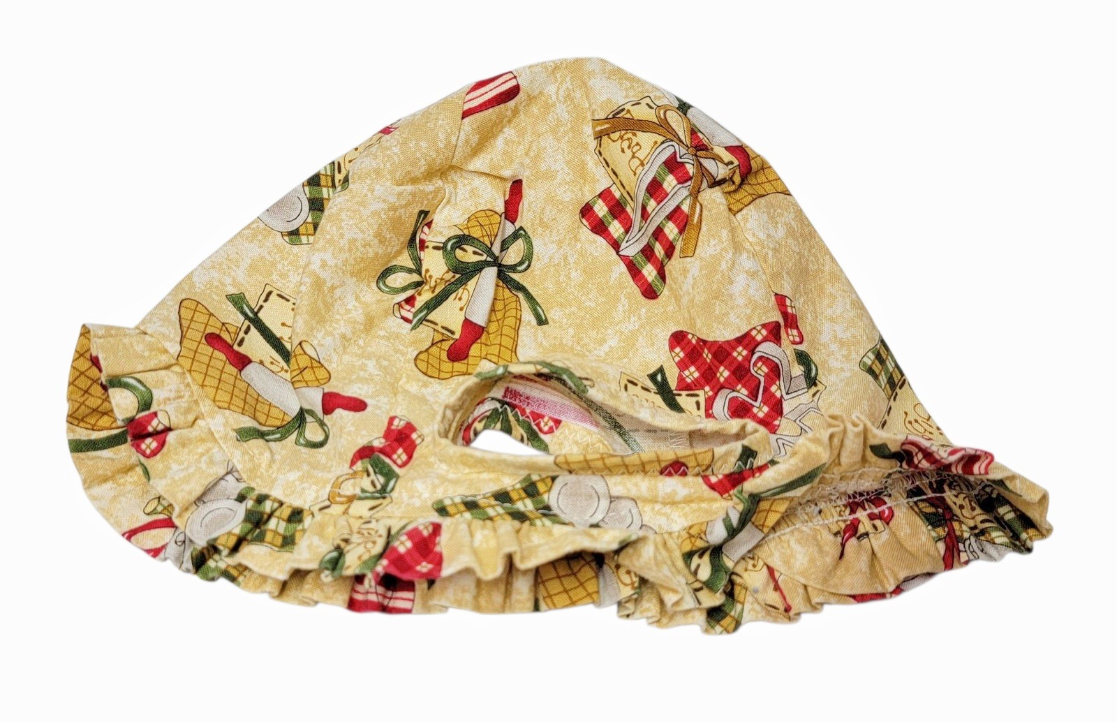 Christmas Fabric Basket Liner Cookie Cutter Stockings Holiday Dreamers ~11”