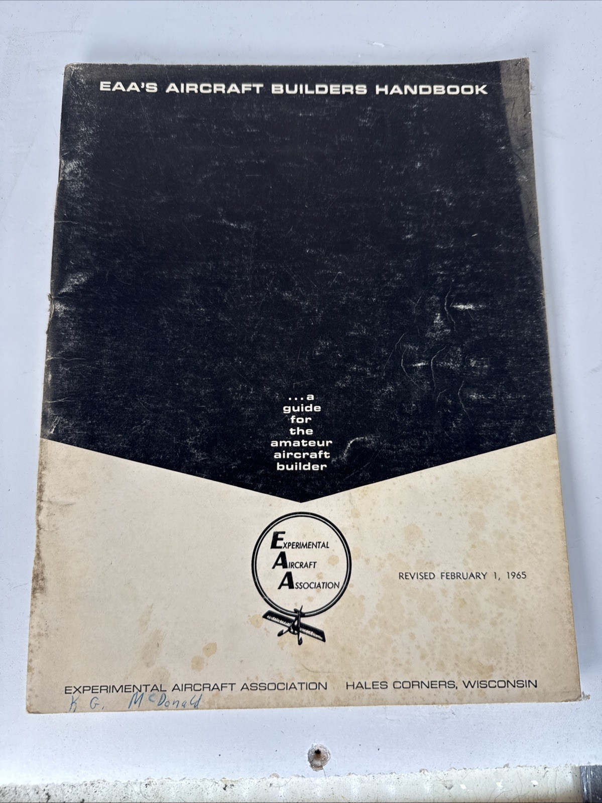 EAA Aircraft Builders Handbook Experimental Aircraft Association 1965 Manual PB