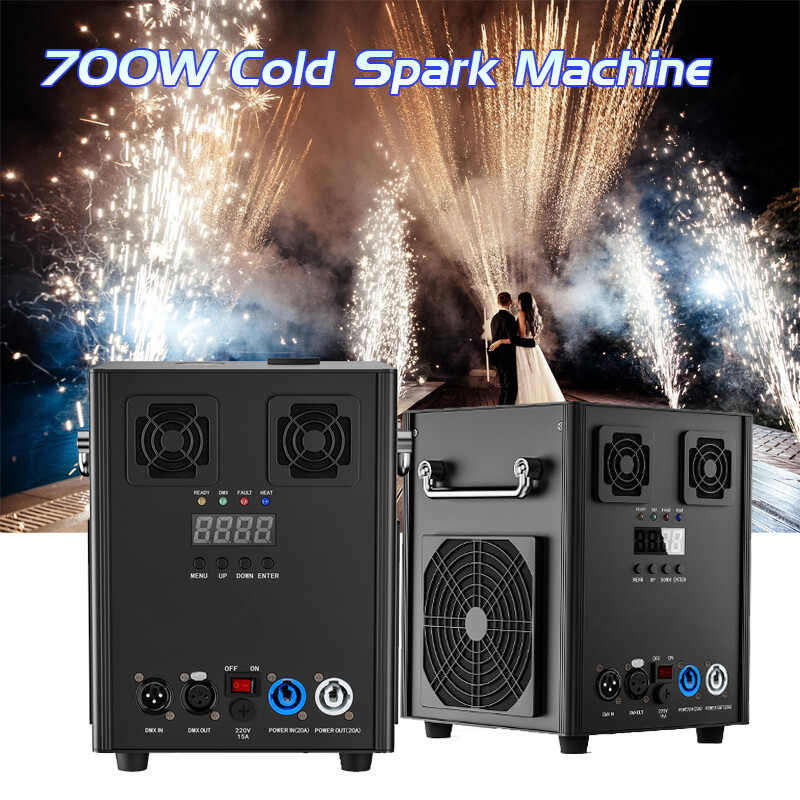 700W Cold Spark Machine Stage Effect DMX Firework Machine DJ Party Wedding