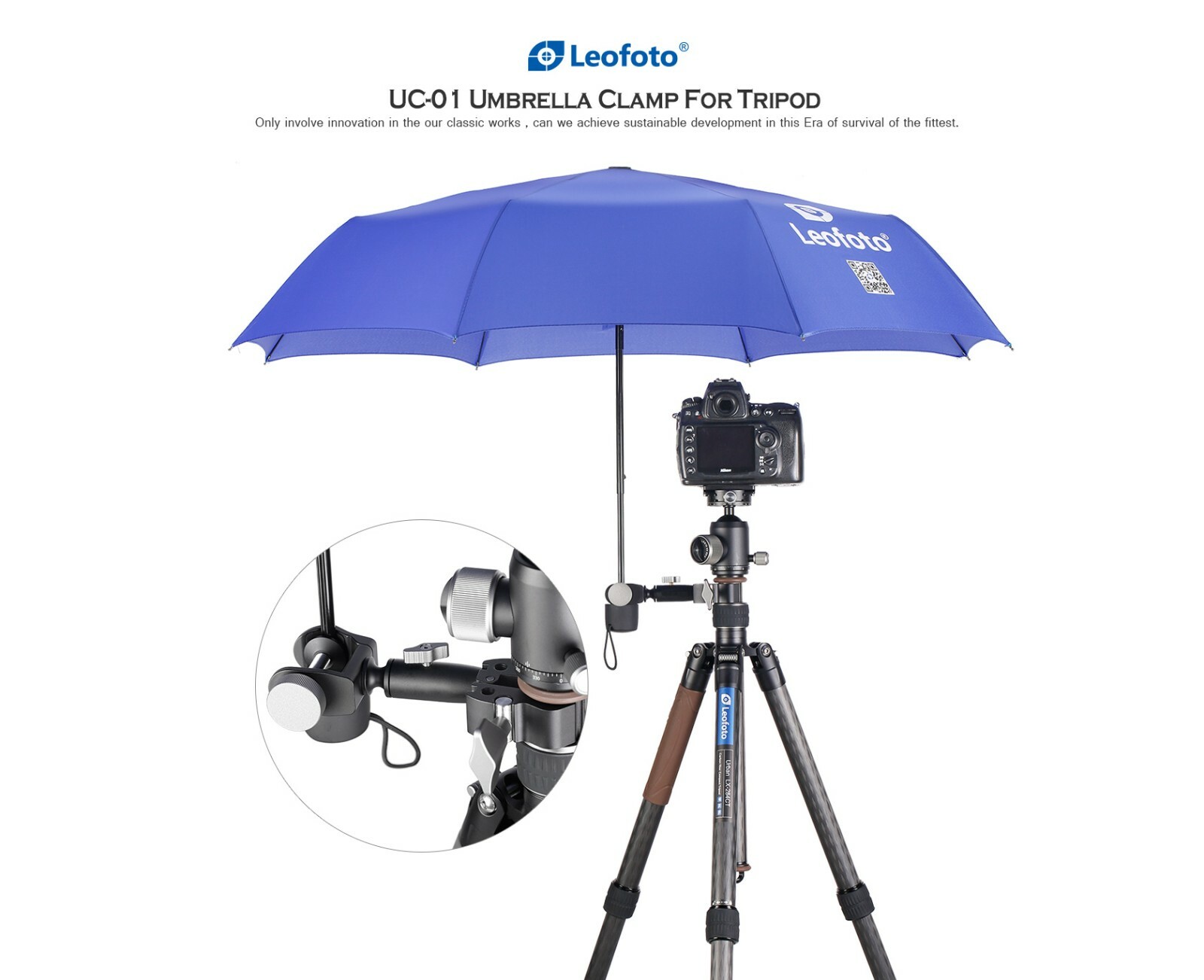 【Leofoto USA Seller】Leofoto UC-01 Multipurpose clamp For Umbrella