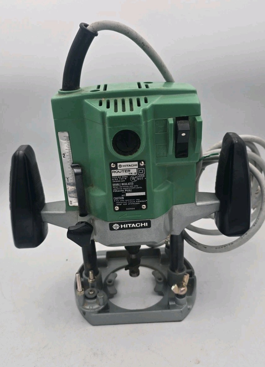 Hitachi TR-8 1/4" Plunge Router 6.9 Amp 730 Watt 24000 RPM Made In Japan