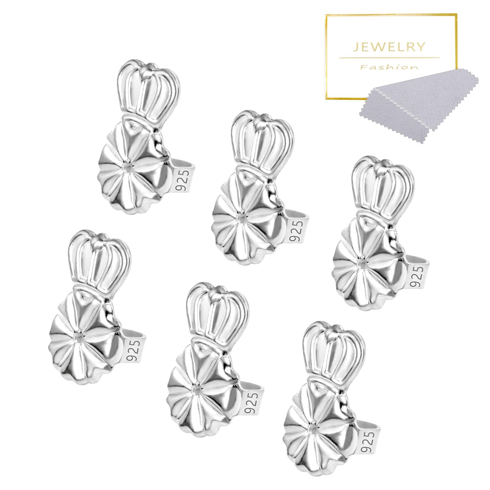 Earring Lifters Backs Silver Earring Backs for Droopy Ears
