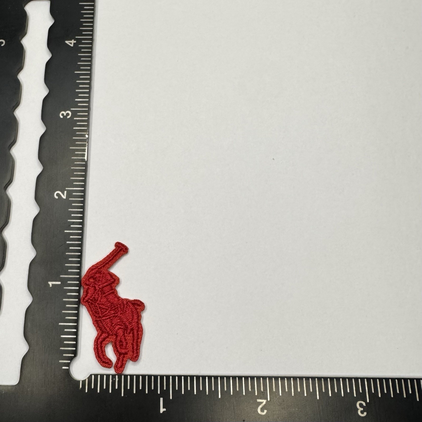 Polo Custom Replica Red Iron on Patch Hand Made Embroidered