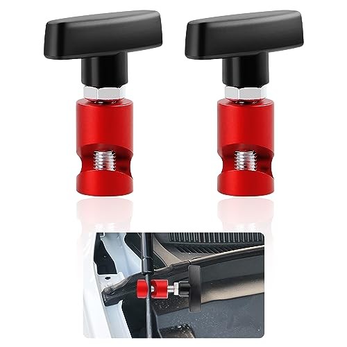 2Pcs Hood Strut Clamp-Lifting Camps Car Tools,M14 Spark Plug Gap Spark Plug Red