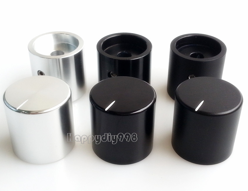 25X25mm Aluminium Audio volume potentiometer Knob for Audio Volume Tone Control