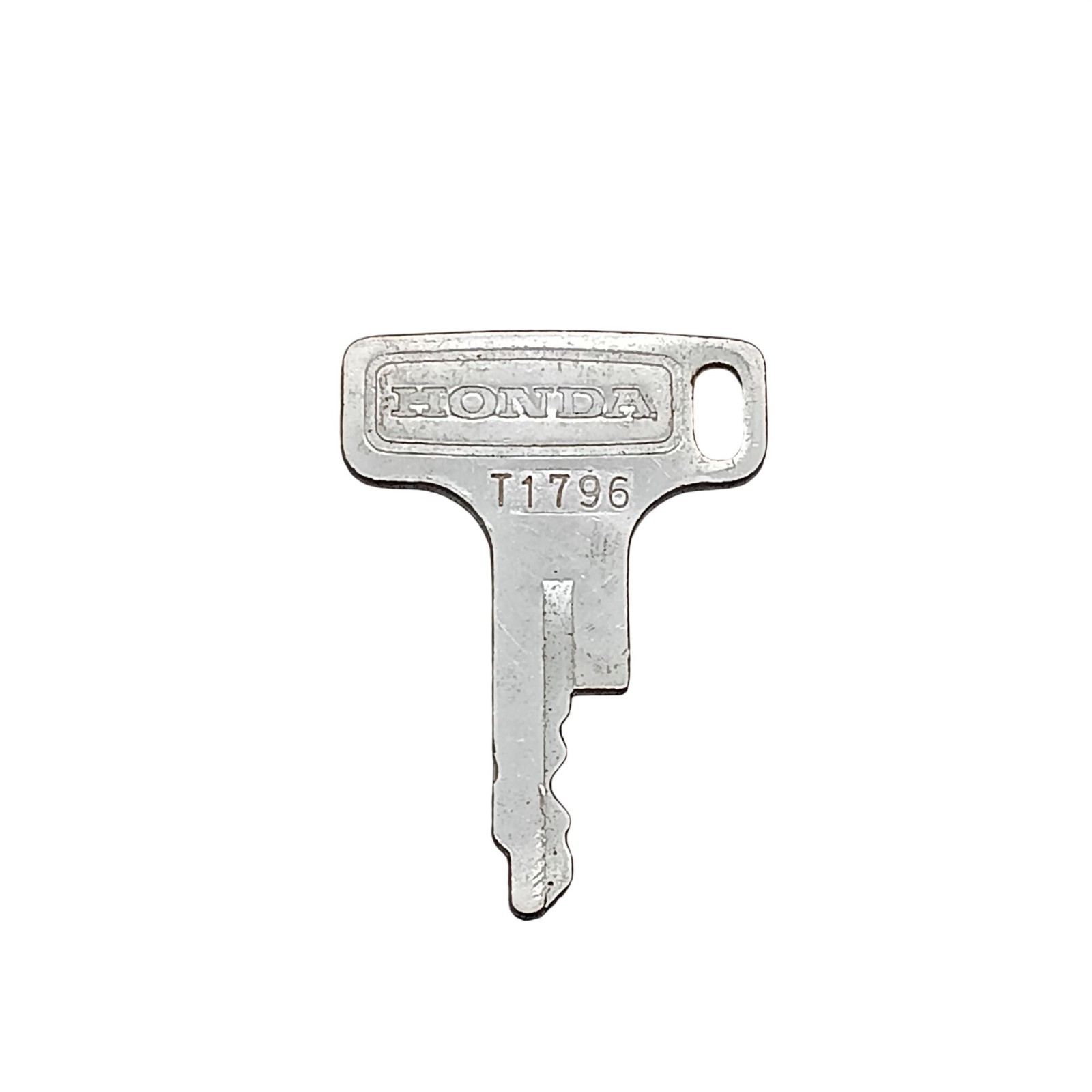 Vintage Honda Motorcycle Replacement Key T1796 Stamped Metal Silver