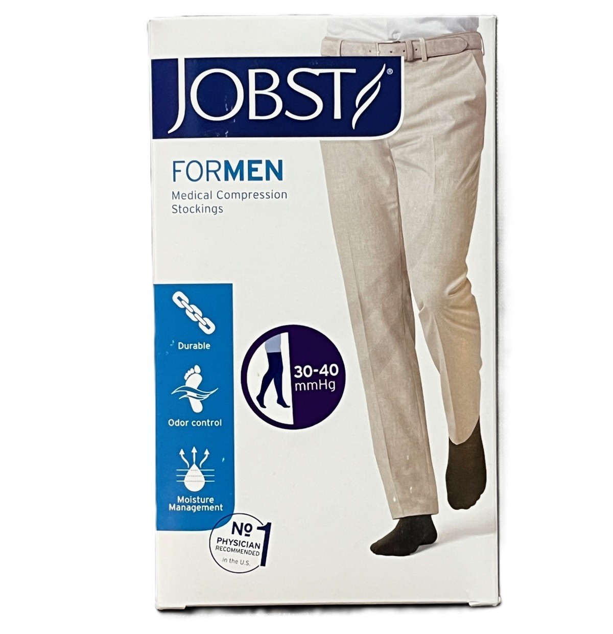 JOBST Thigh High Compression Socks For Men (30-40 mmHG)