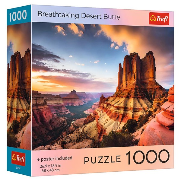 TRE99297 Trefl USA Puzzle: Zion National Park 1000 Piece (Trefl Red)