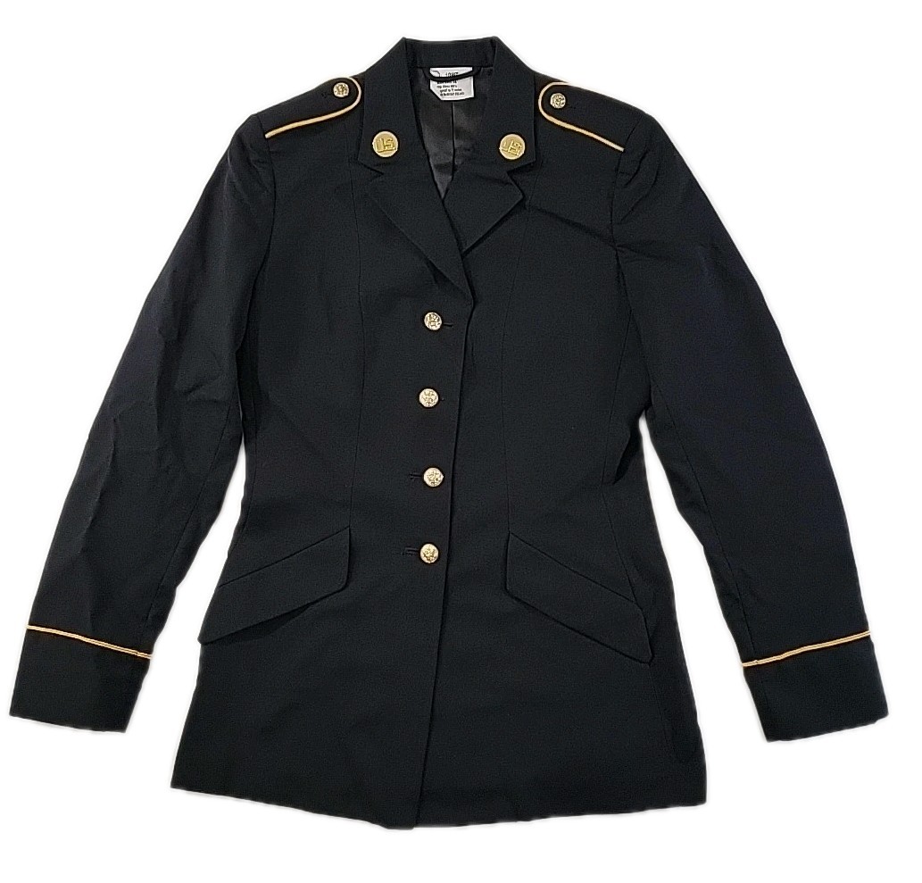 Army Service Uniform ASU Enlisted Female Jacket Coat Black Classic Design 10WT