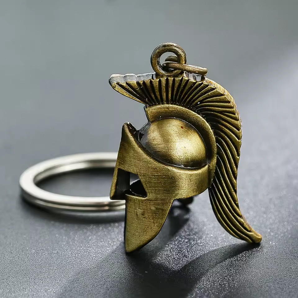 Sparta Spartan 300 Leonidas Battle Helmet Macedonia Keychain Key Chain