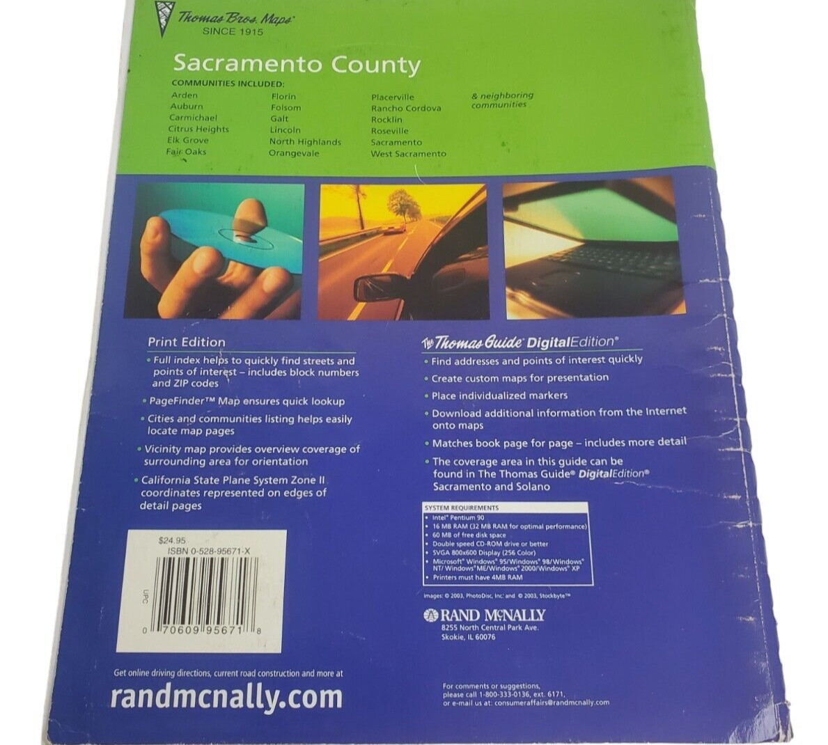Thomas Guide Sacramento County Street Guide 2003
