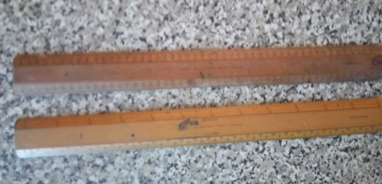 2 x Vintage scale rules / rulers by Drawing Office Supplies