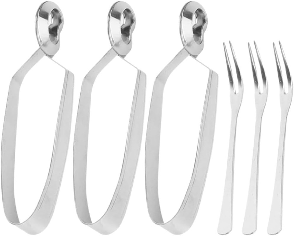 6Pcs Stainless Steel Snail Cutlery Set - Escargot Tongs and Forks for Perfect Di