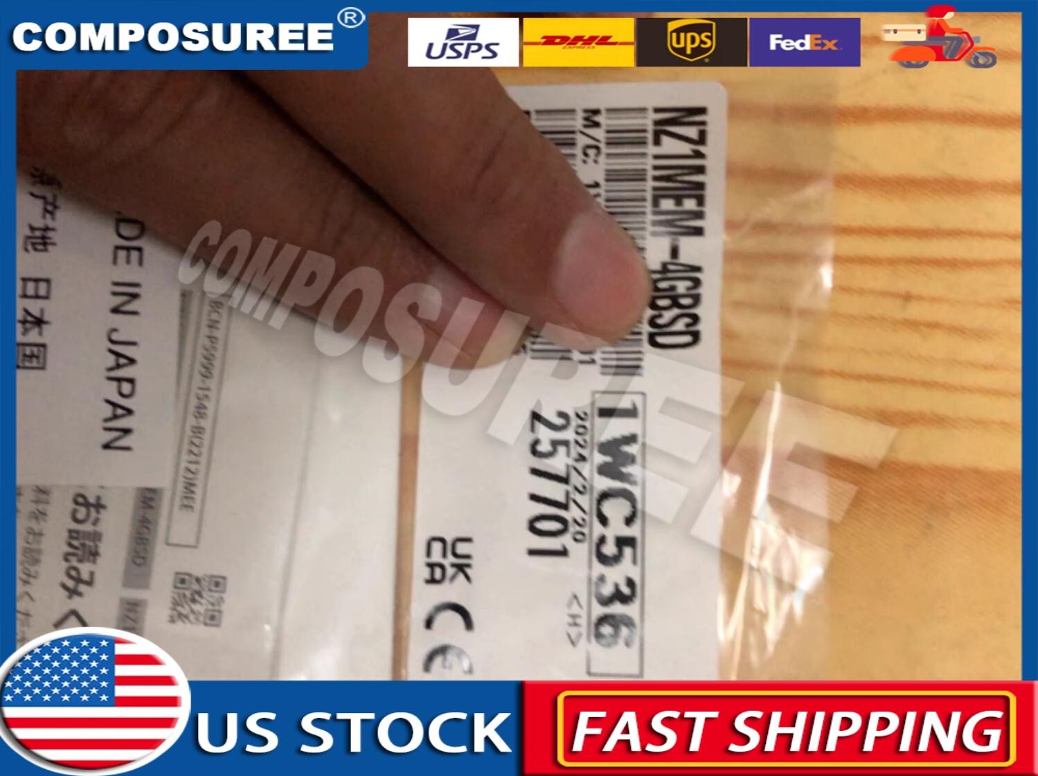 1PC New Mitsubishi NZ1MEM-4GBSD NZ1MEM4GBSD 4GB Memory Card Free Ship #TT