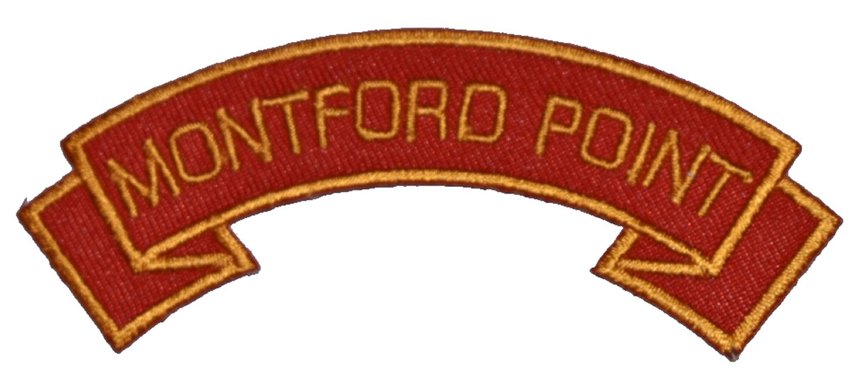 MONTFORD POINT MARINES SCROLL PATCH - Multi-colored - Veteran Owned Business