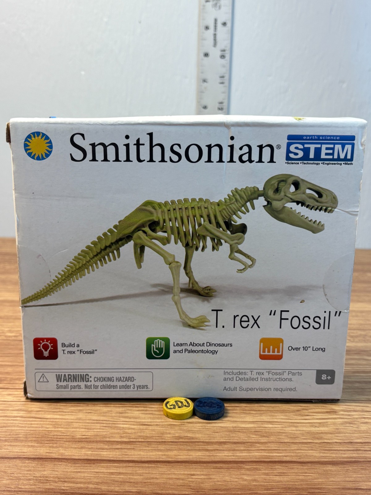Smithsonian STEM T Rex Fossil Model Kit Includes Parts, USED - GDJ-P-713