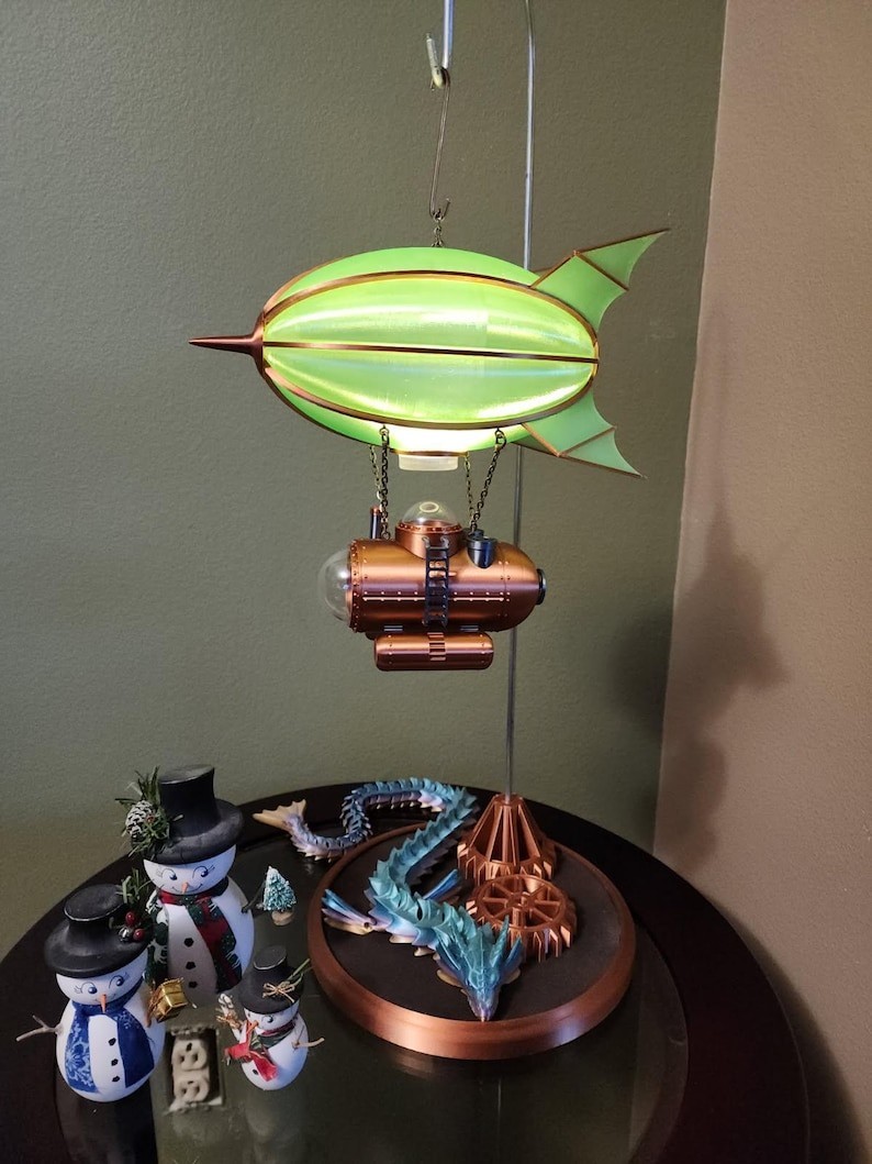 Steampunk Weekender Submarine Airship Lamp
