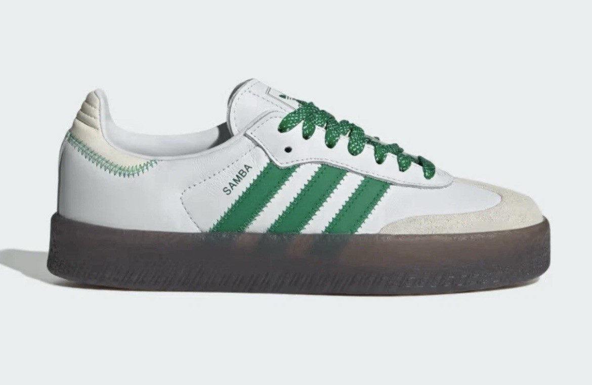 Adidas Originals Sambae Women’s Shoes IE9105 White/Green Multi Size