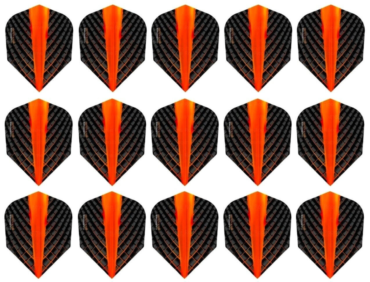 5 New Sets Harrows Quantum Standard Dart Flights - Orange