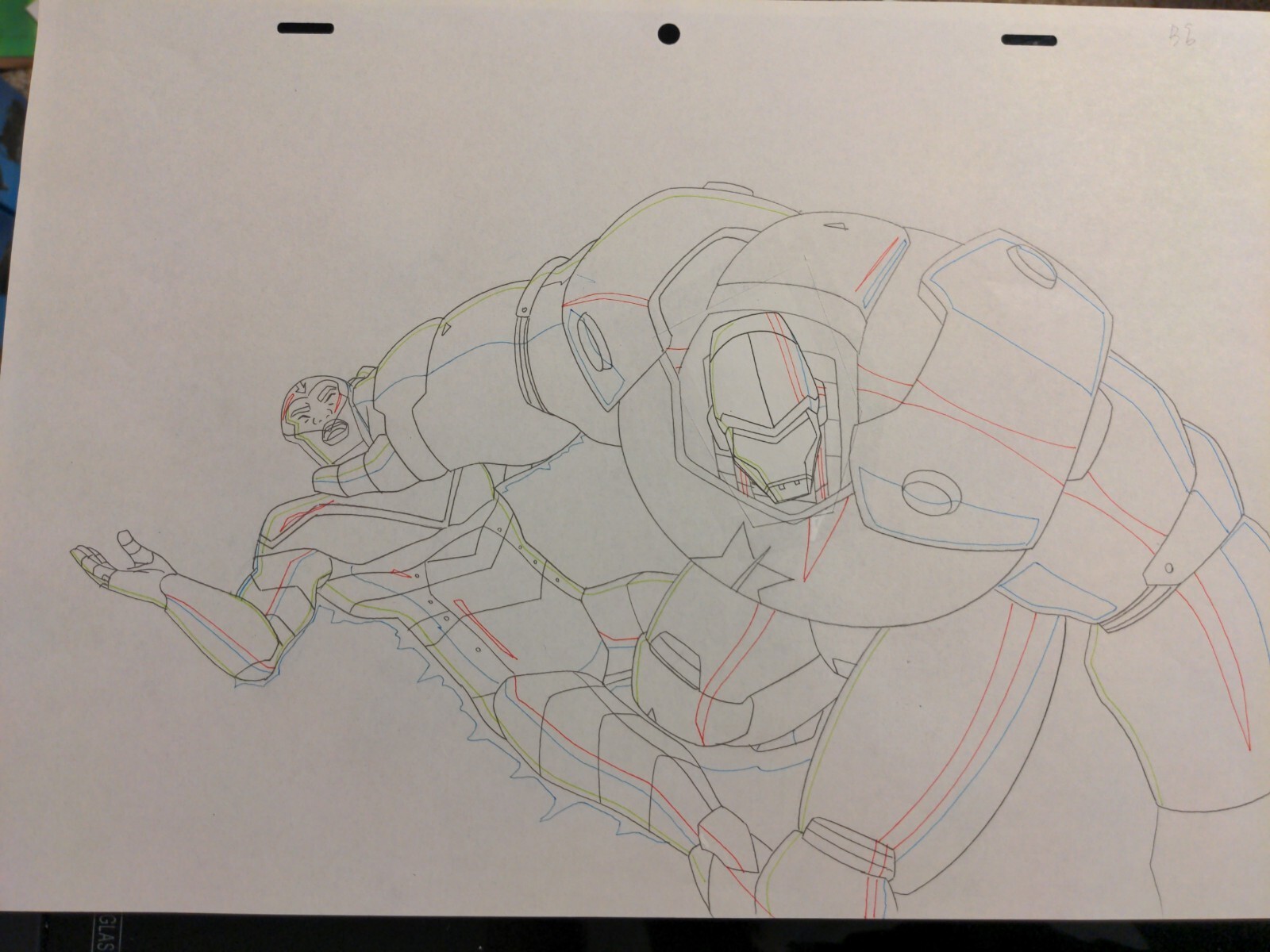 Marvel animation cels Production Art Comics AVENGERS ASSEMBLE CRIMSON DYNAMO AA1